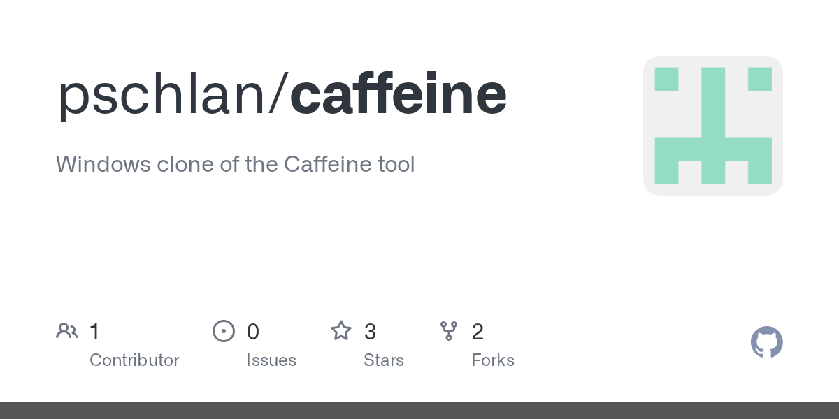 GitHub pschlan/caffeine Windows clone of the Caffeine tool