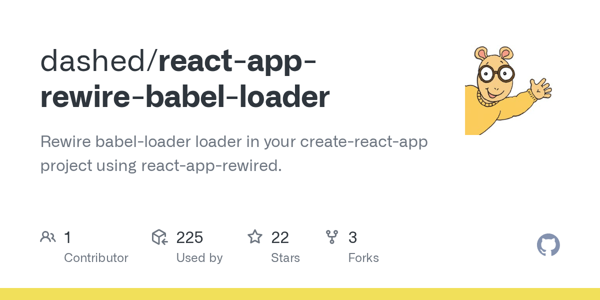 GitHub dashed/reactapprewirebabelloader Rewire babelloader