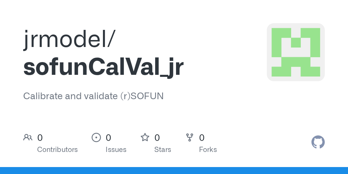 GitHub jrmodel/sofunCalVal_jr Calibrate and validate (r)SOFUN