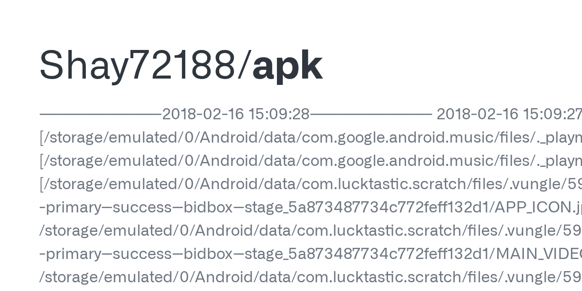 GitHub Shay72188/apk 20180216 150928