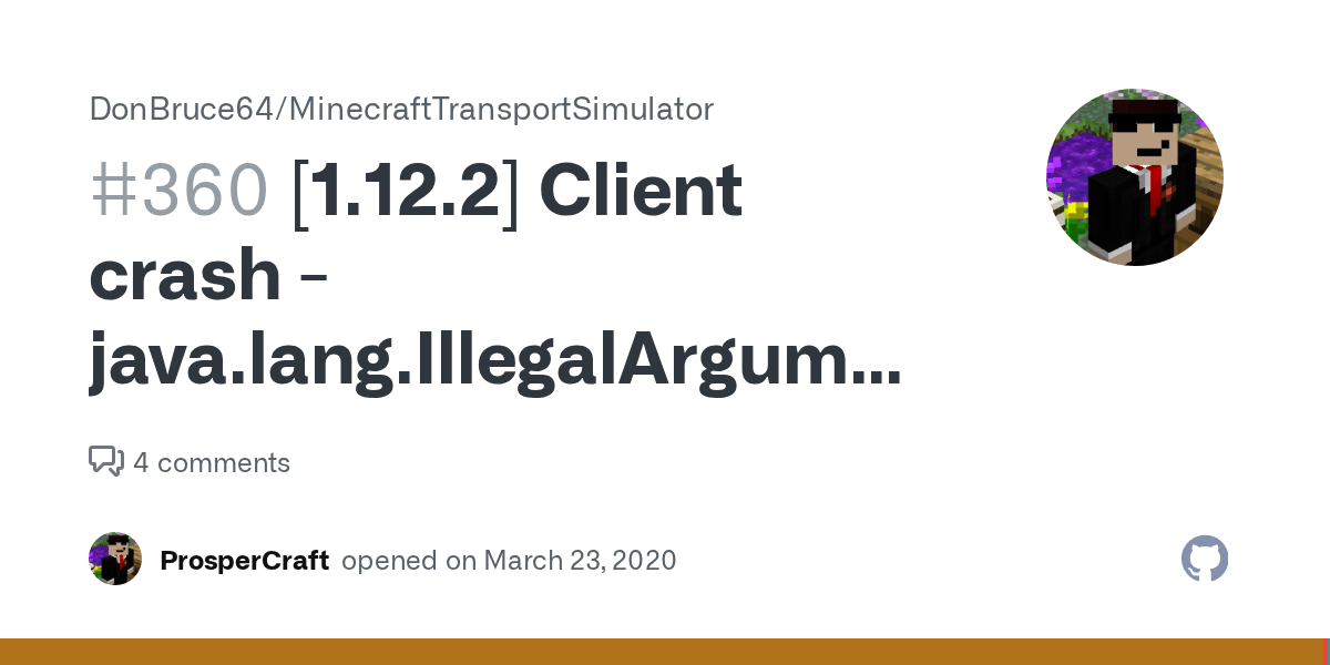 [1.12.2] Client crash java.lang.IllegalArgumentException Cannot get