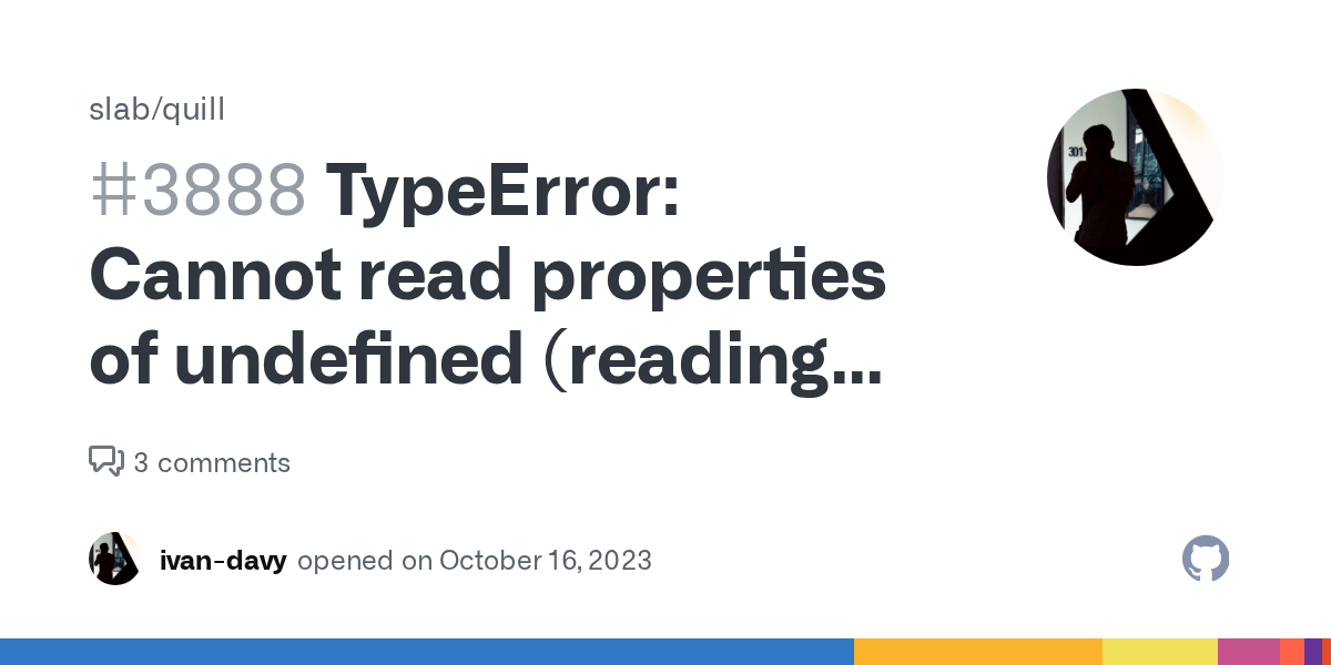 TypeError Cannot read properties of undefined (reading