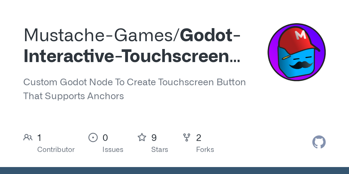 GitHub MustacheGames/GodotInteractiveTouchscreenButton Custom
