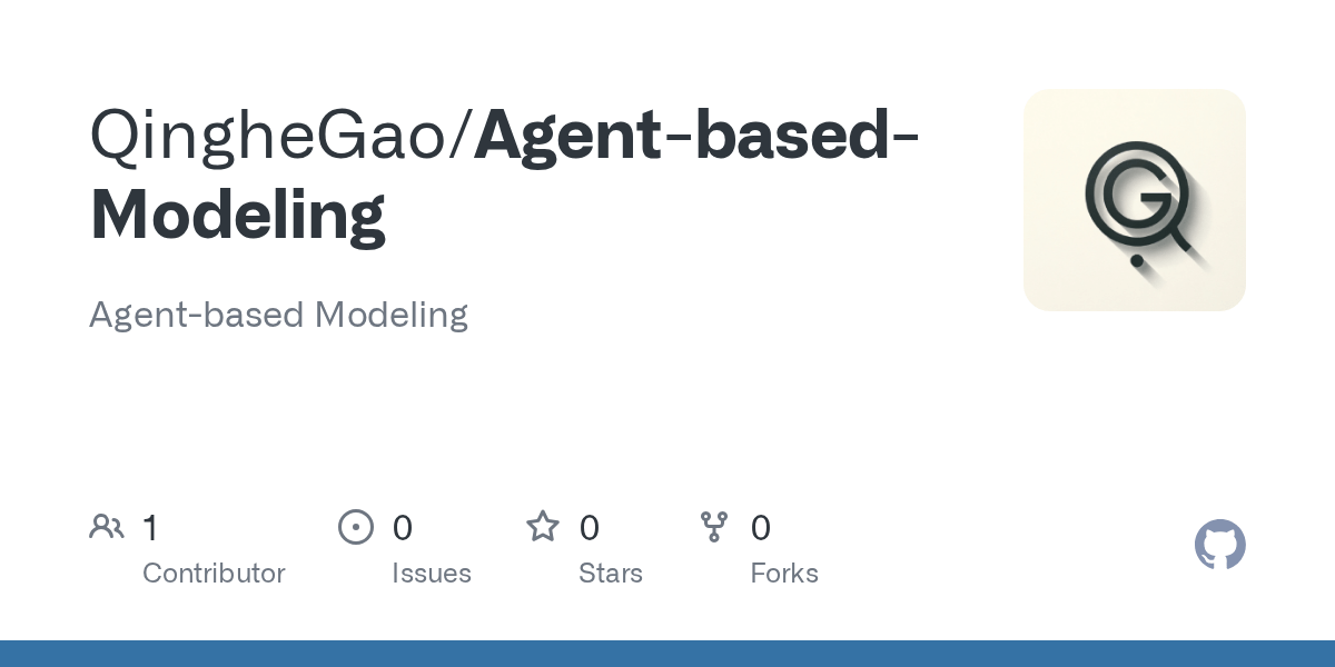 GitHub QingheGao/AgentbasedModeling Agentbased Modeling