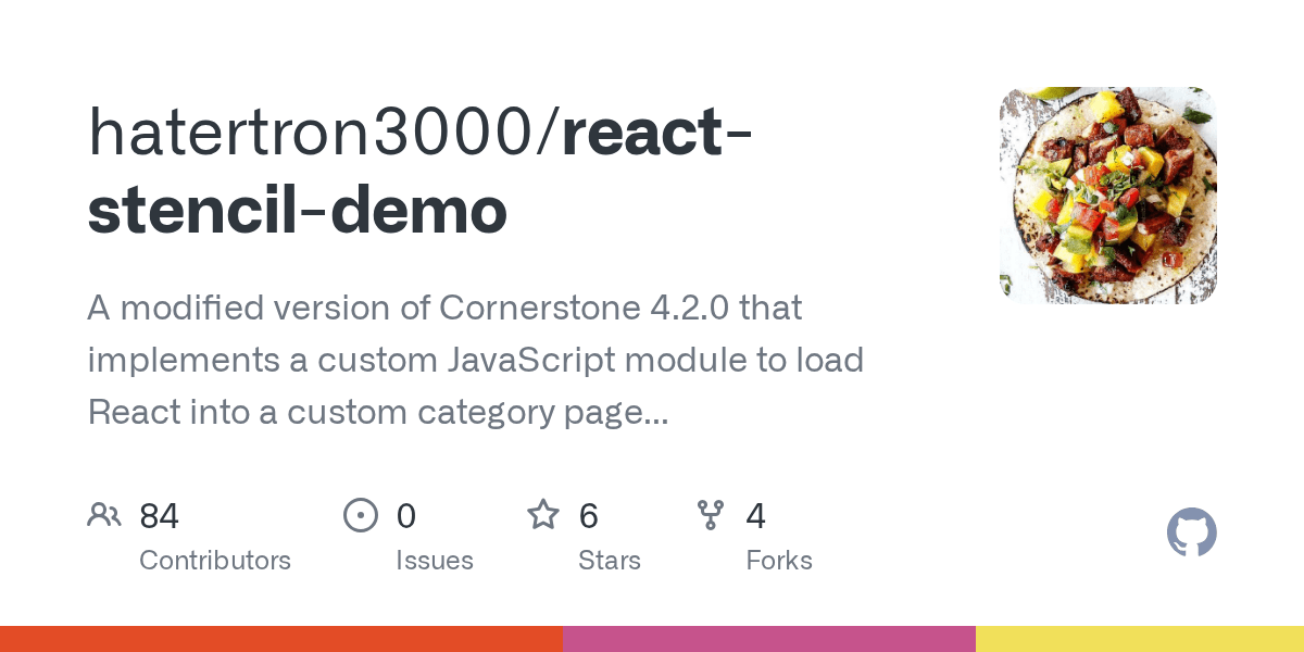 GitHub hatertron3000/reactstencildemo A modified version of