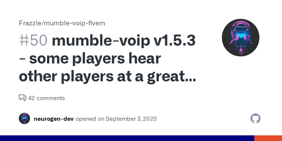 mumblevoip v1.5.3 some players hear other players at a great