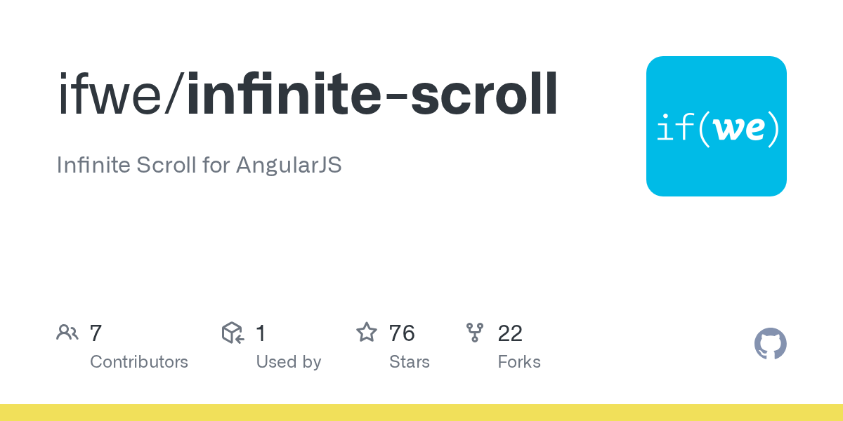 GitHub ifwe/infinitescroll Infinite Scroll for AngularJS