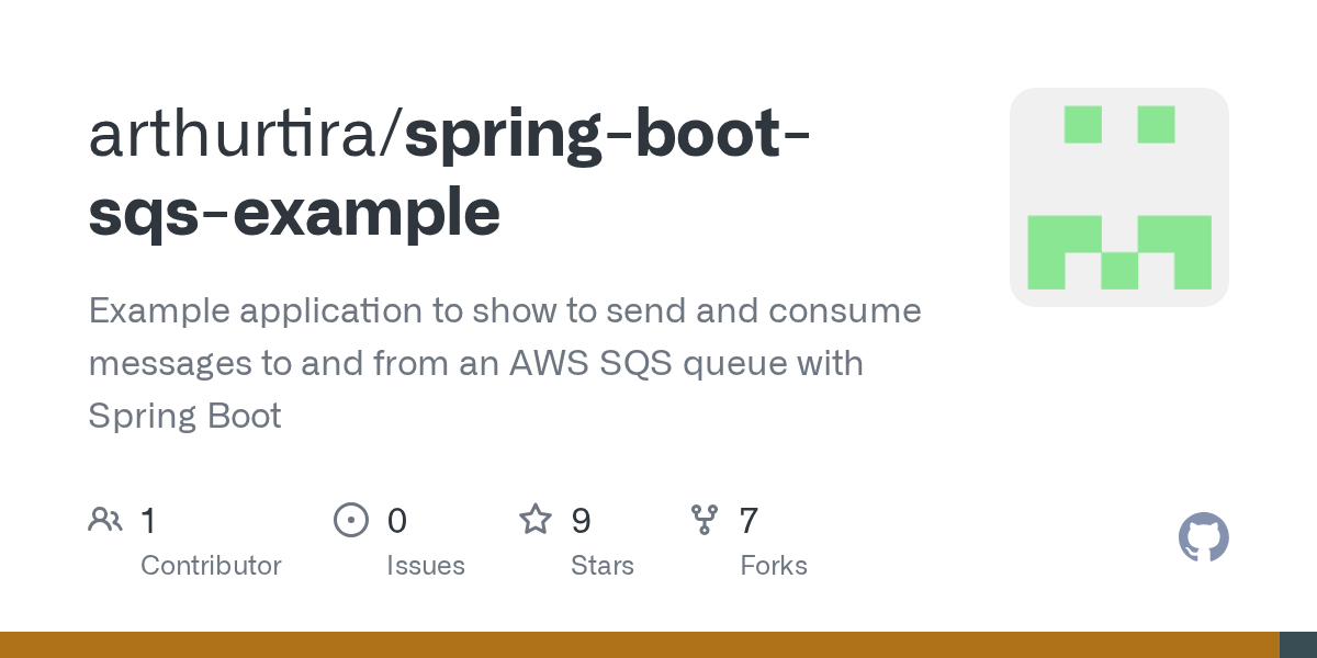 GitHub arthurtira/springbootsqsexample Example application to