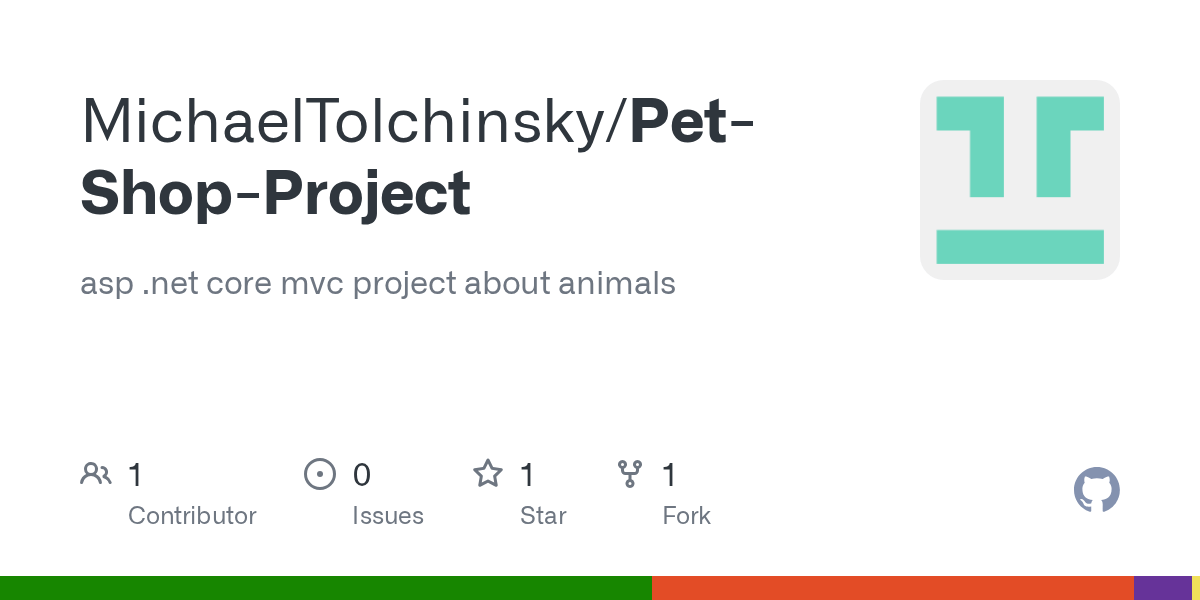 GitHub asp core mvc project about animals
