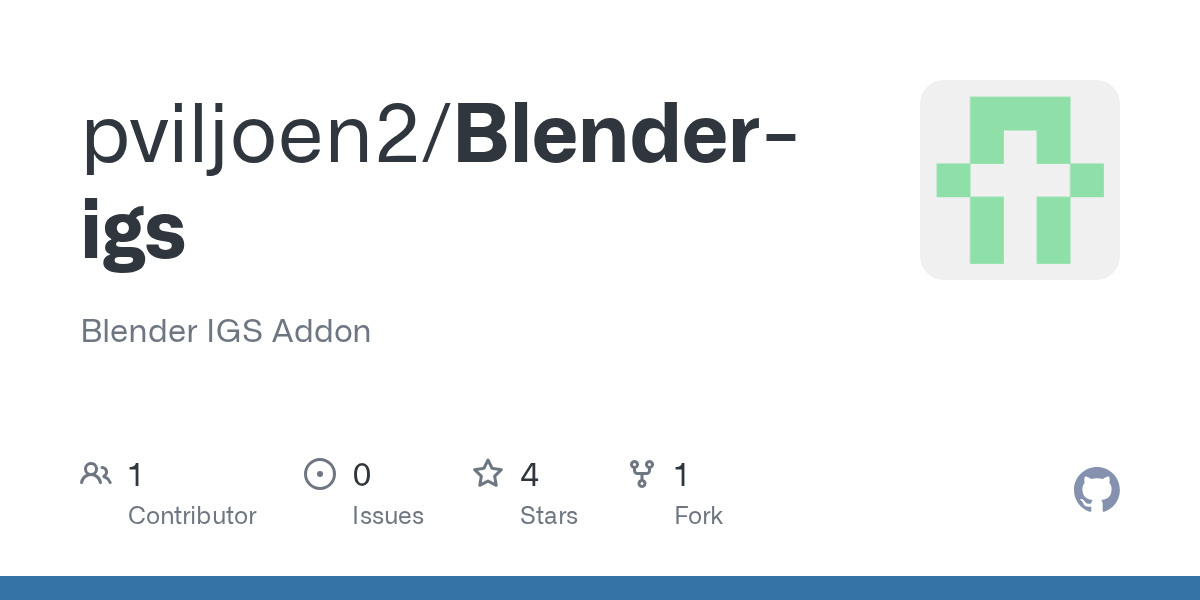 GitHub pviljoen2/Blenderigs Blender IGS Addon