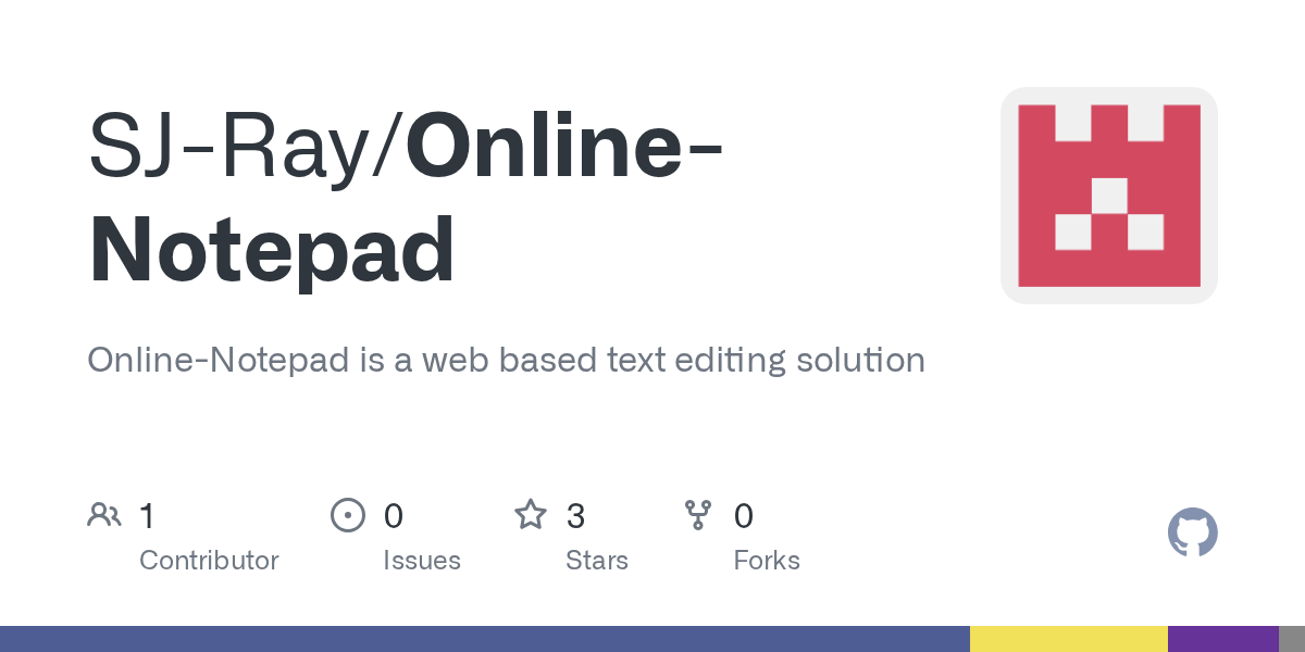 GitHub OnlineNotepad is a web based text