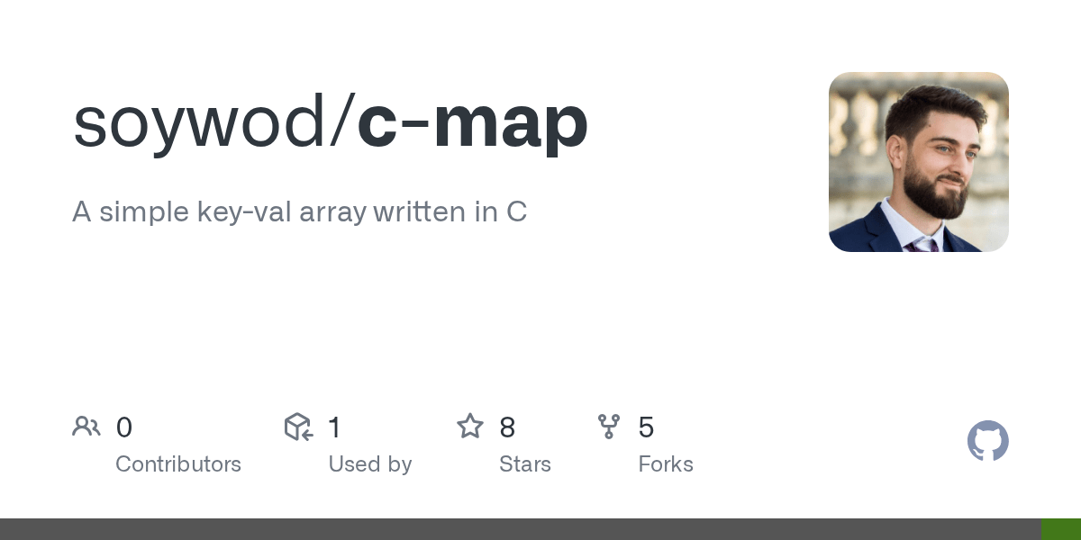 GitHub soywod/cmap A simple keyval array written in C