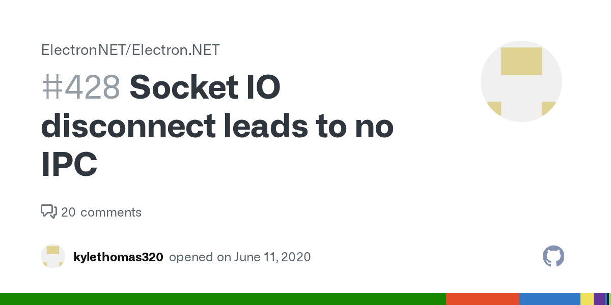 Socket IO disconnect leads to no IPC · Issue 428 ·