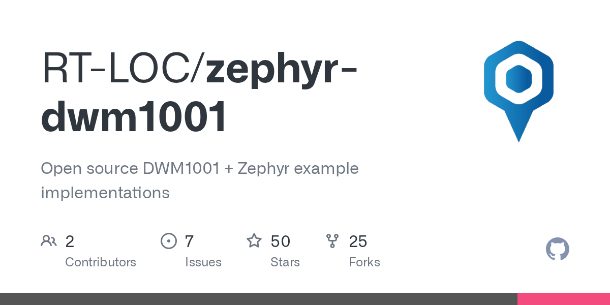 GitHub RTLOC/zephyrdwm1001 Open source DWM1001 + Zephyr example