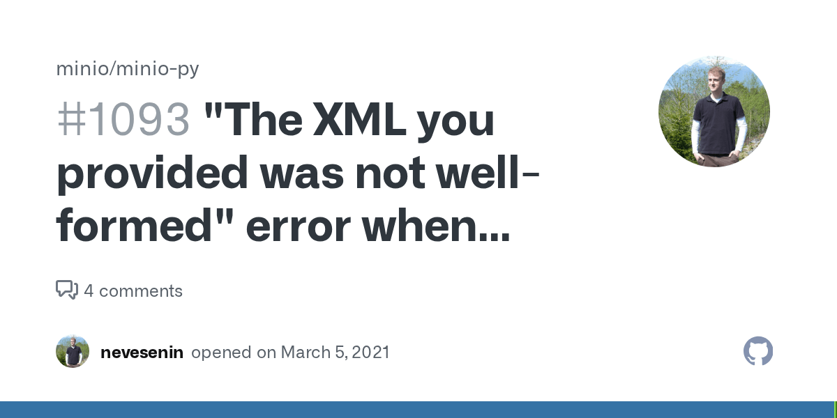 "The XML you provided was not wellformed" error when using set_bucket