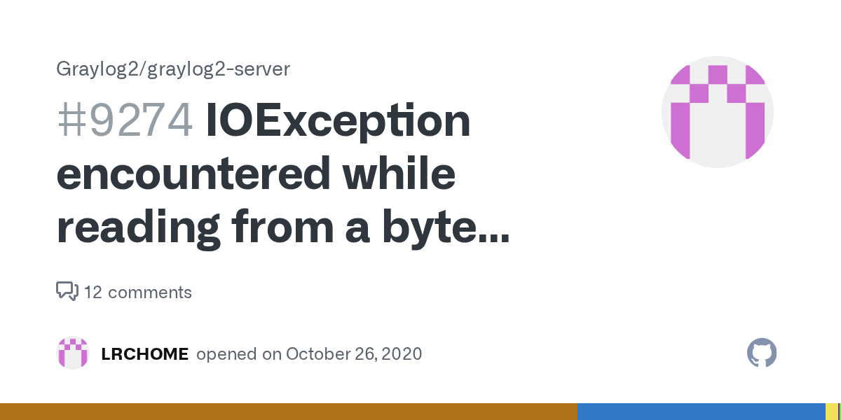 IOException encountered while reading from a byte array input stream
