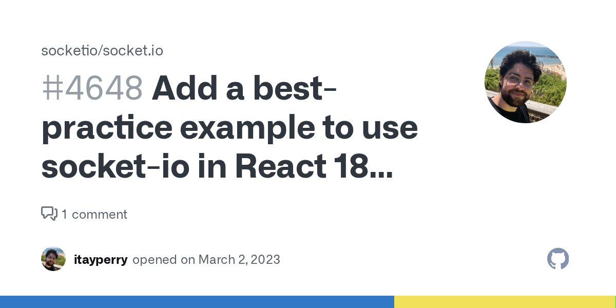 Add a bestpractice example to use socketio in React 18 with React