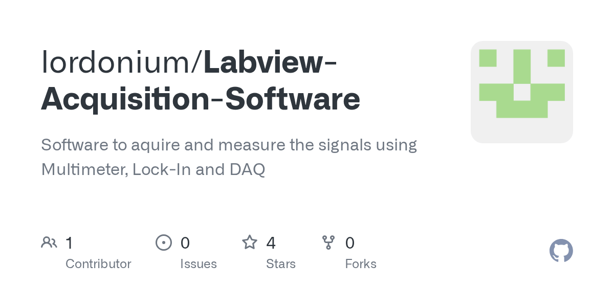 GitHub lordonium/LabviewAcquisitionSoftware Software to aquire and