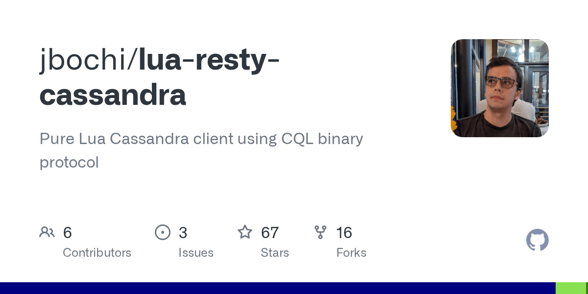 GitHub jbochi/luarestycassandra Pure Lua Cassandra client using