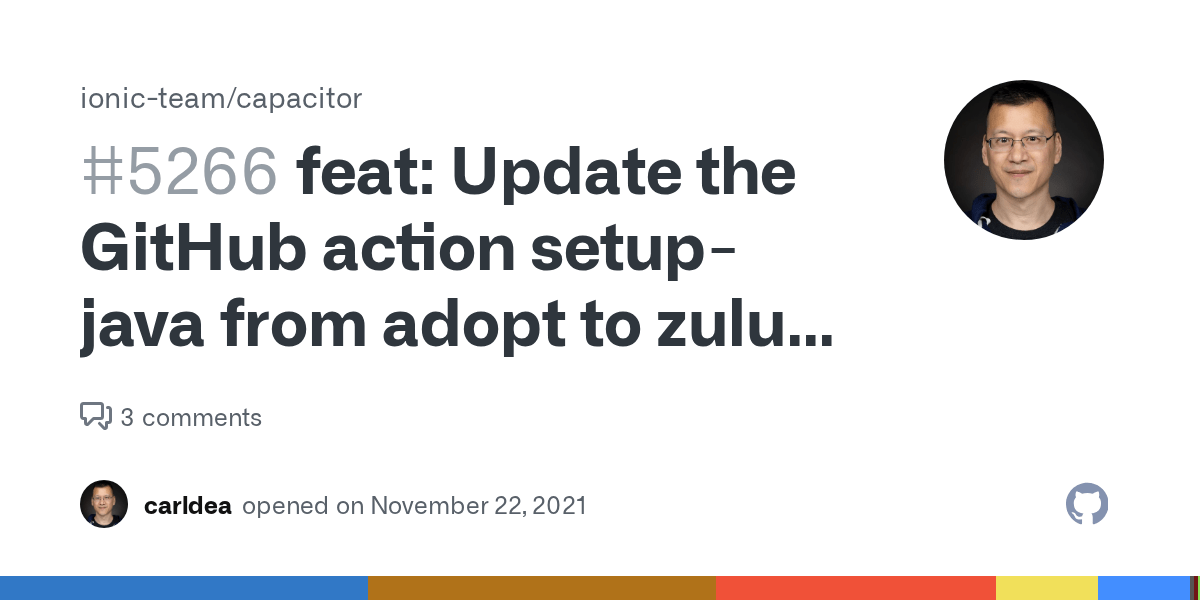 feat Update the GitHub action setupjava from adopt to zulu of the