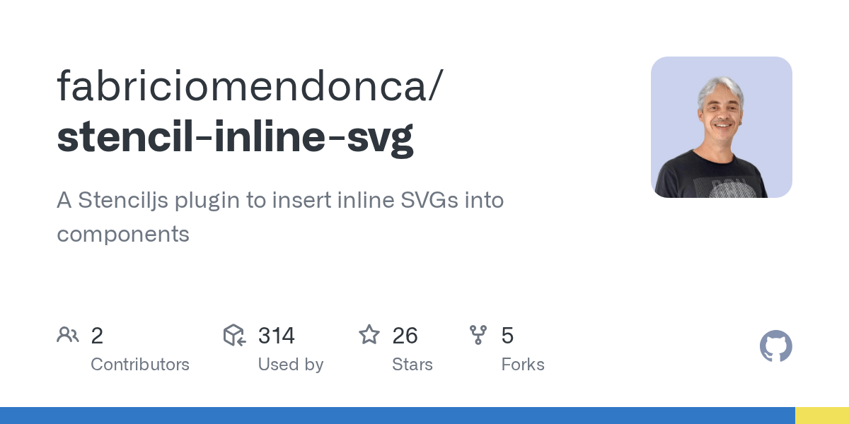 GitHub fabriciomendonca/stencilinlinesvg A Stenciljs plugin to