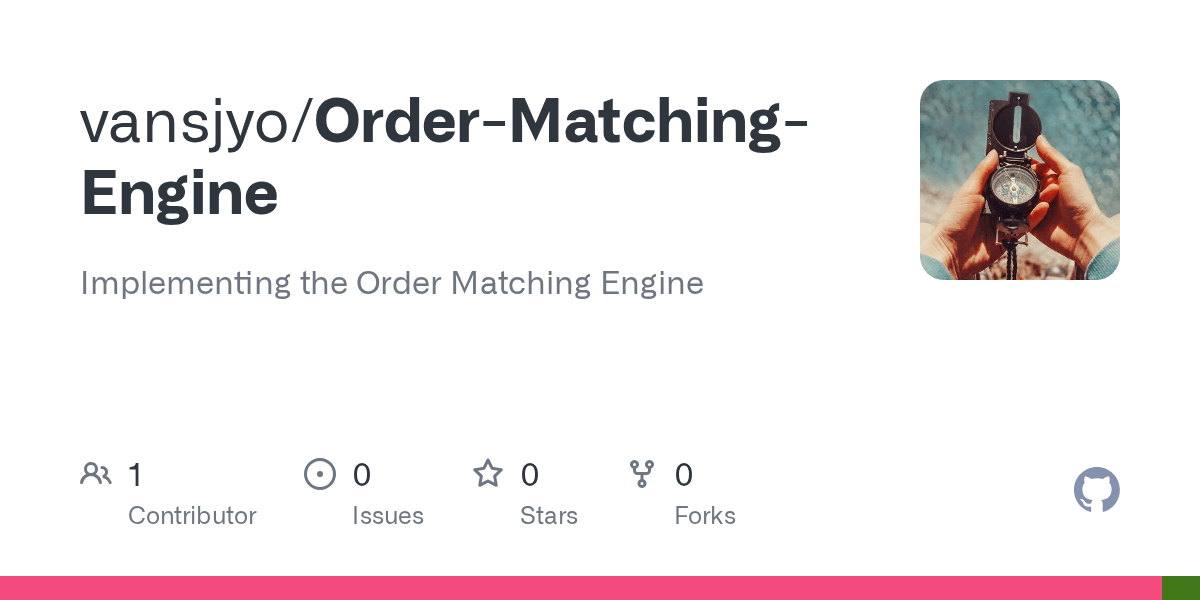 GitHub vansjyo/OrderMatchingEngine Implementing the Order Matching