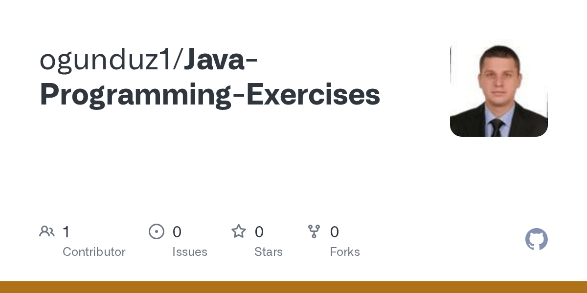 GitHub ogunduz1/JavaProgrammingExercises