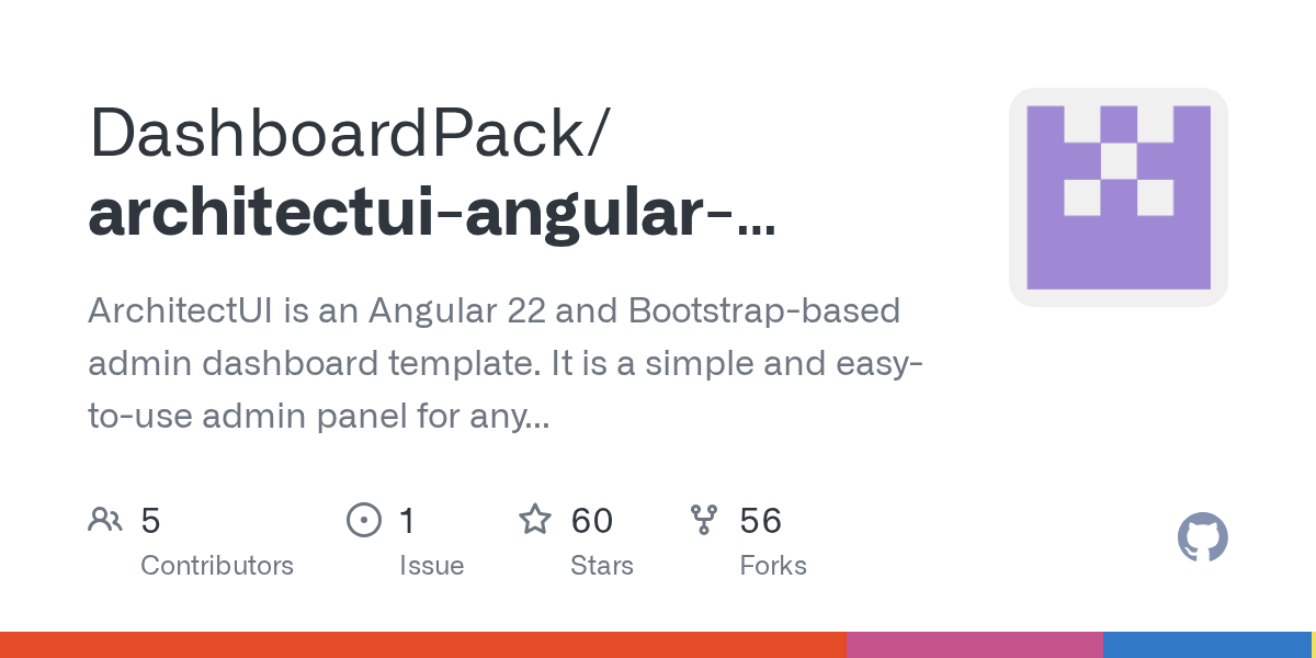 GitHub DashboardPack/architectuiangularthemefree