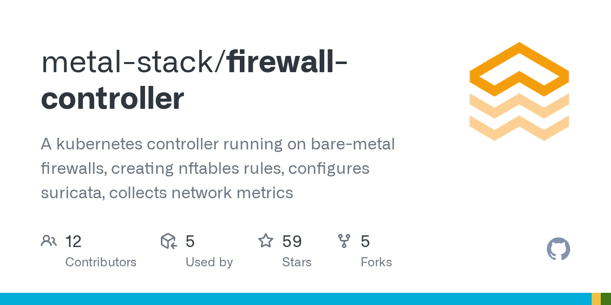 GitHub metalstack/firewallcontroller A controller running on baremetal