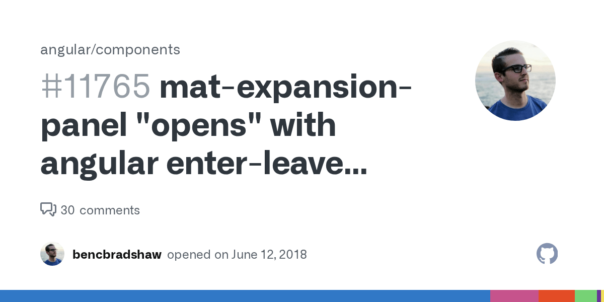 matexpansionpanel "opens" with angular enterleave animations