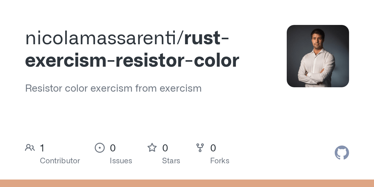 GitHub nicolamassarenti/rustexercismresistorcolor Resistor color