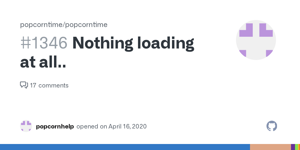 Nothing loading at all.. · Issue 1346 · popcornofficial/popcorn