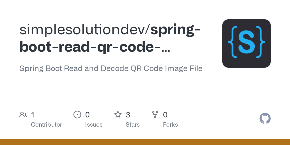 GitHub simplesolutiondev/springbootreadqrcodeimagefile Spring