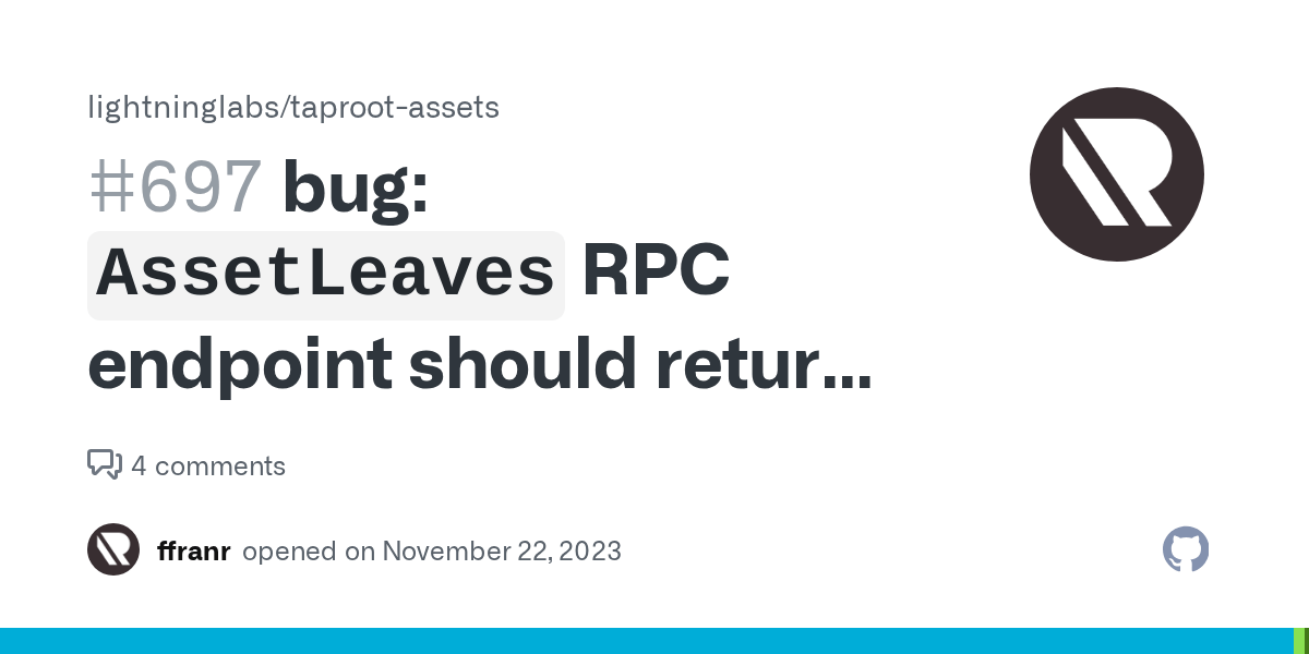 bug `AssetLeaves` RPC endpoint should return all proof types if