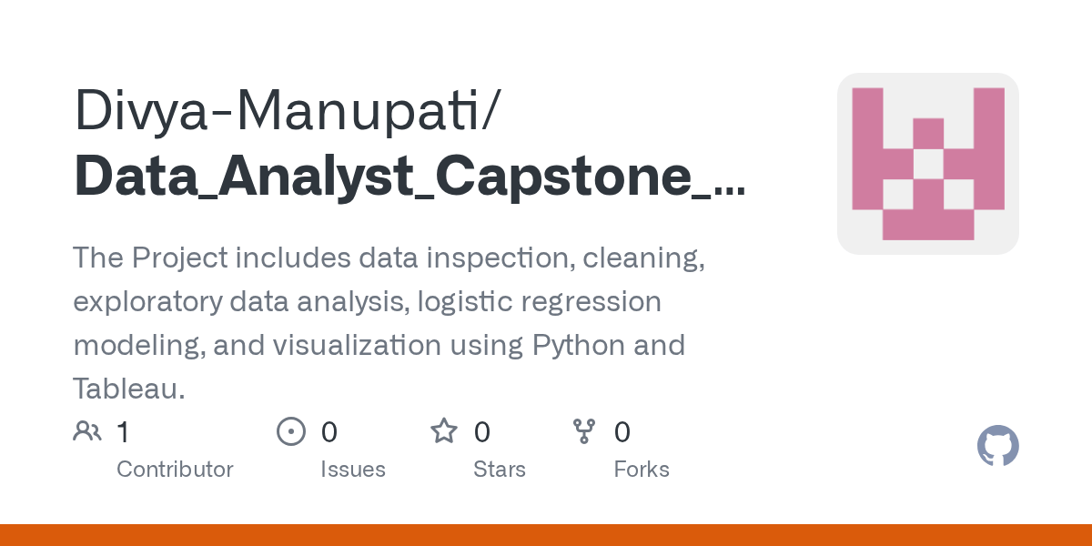 Data_Analyst_Capstone_Project/README. Overview at main · DivyaManupati