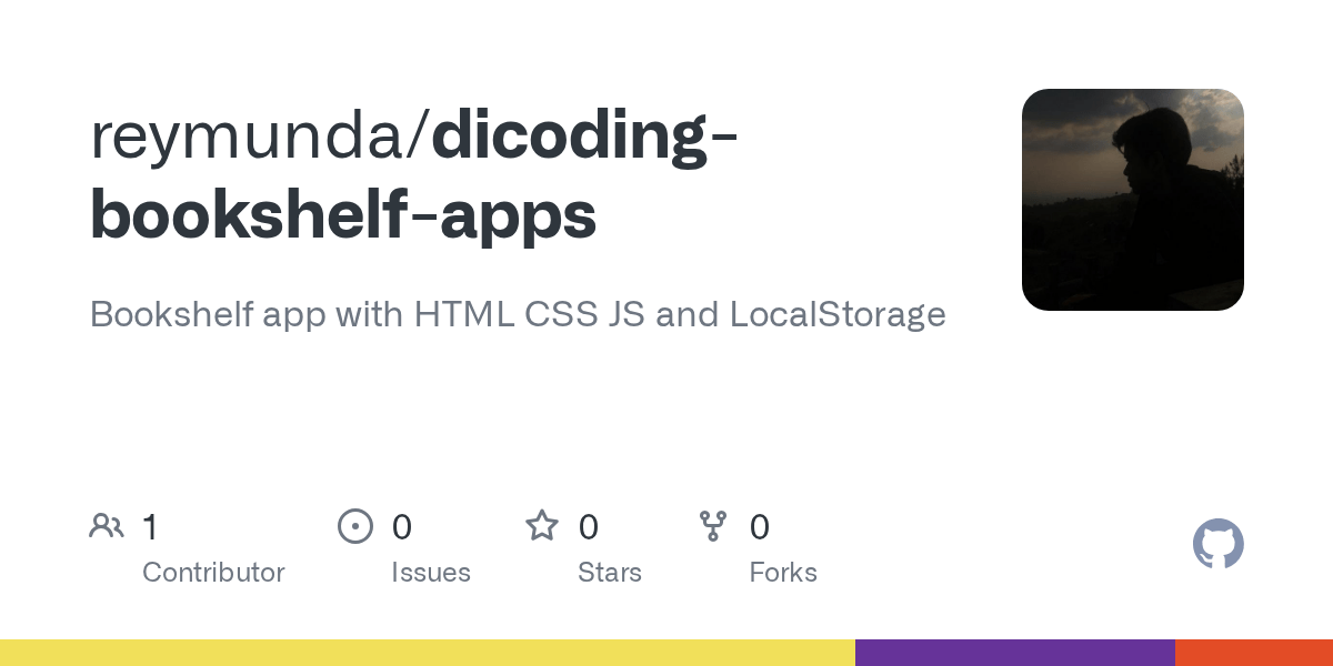 GitHub reymunda/dicodingbookshelfapps Bookshelf app with HTML CSS