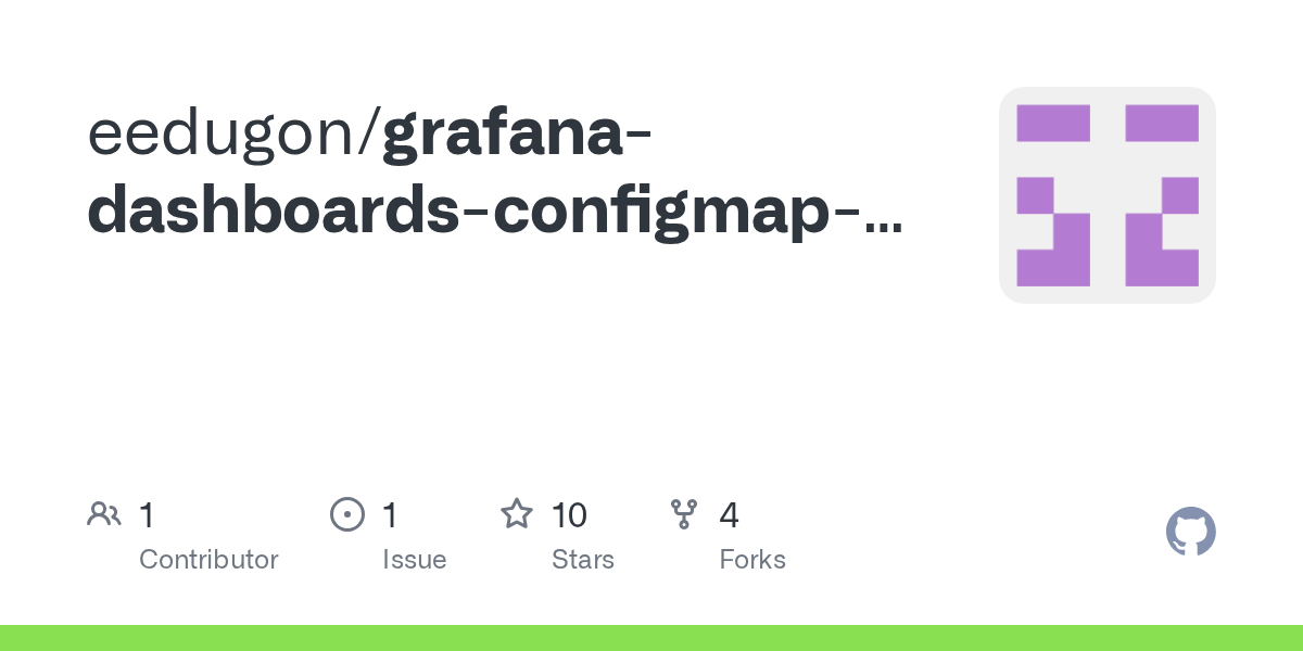 GitHub eedugon/grafanadashboardsconfigmapgenerator
