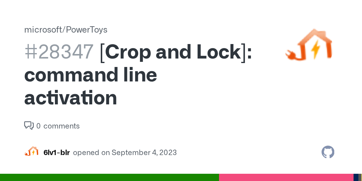 [Crop and Lock] command line activation · Issue 28347 · microsoft