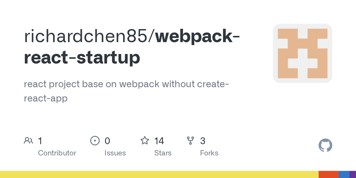 GitHub richardchen85/webpackreactstartup react