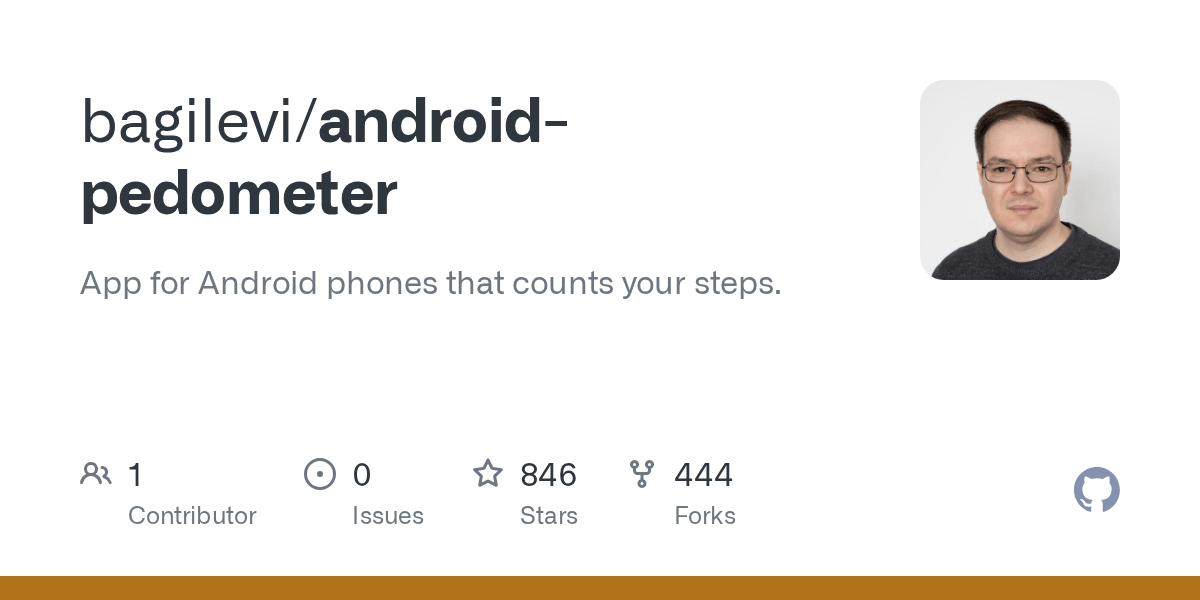 GitHub bagilevi/androidpedometer App for Android phones that counts