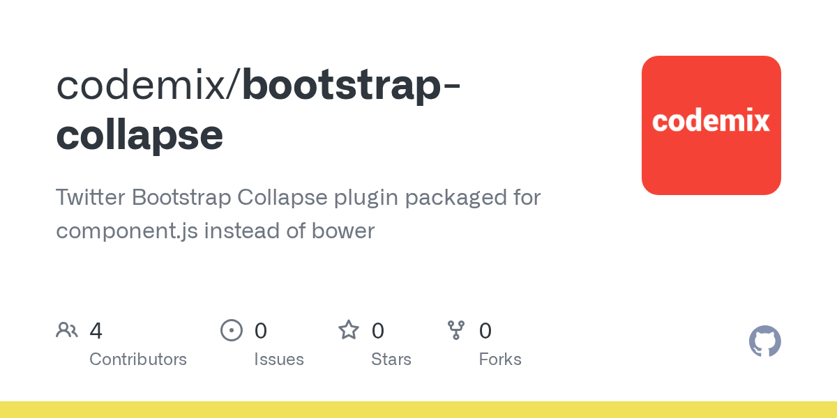 GitHub codemix/bootstrapcollapse Twitter Bootstrap Collapse plugin
