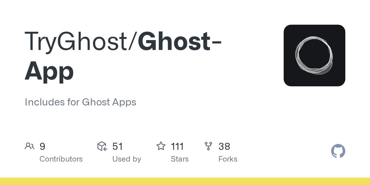 GitHub TryGhost/GhostApp Includes for Ghost Apps