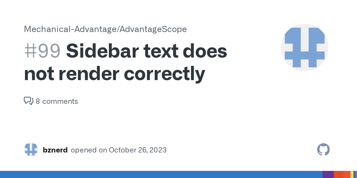 Sidebar text does not render correctly · Issue 99 · Mechanical