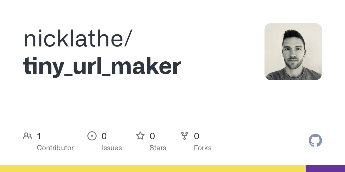 GitHub nicklathe/tiny_url_maker