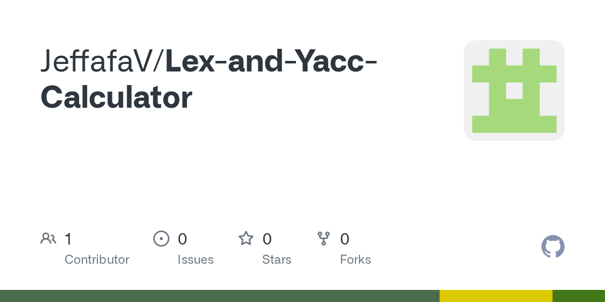 GitHub JeffafaV/LexandYaccCalculator