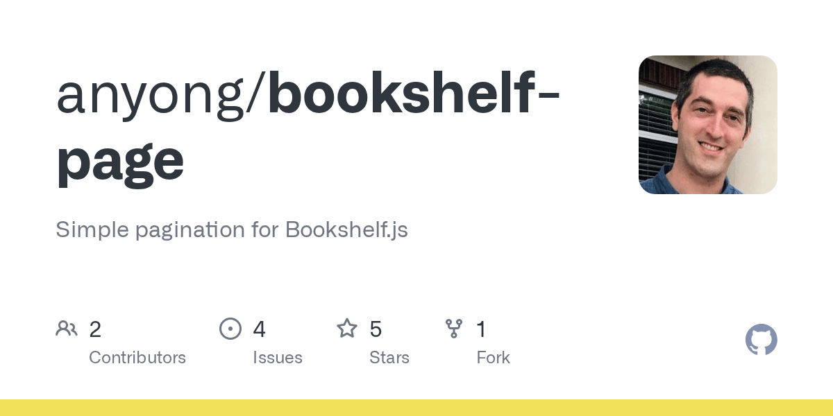 GitHub anyong/bookshelfpage Simple pagination for Bookshelf.js