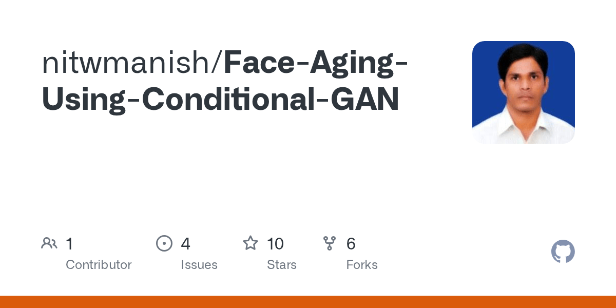 GitHub nitwmanish/FaceAgingUsingConditionalGAN