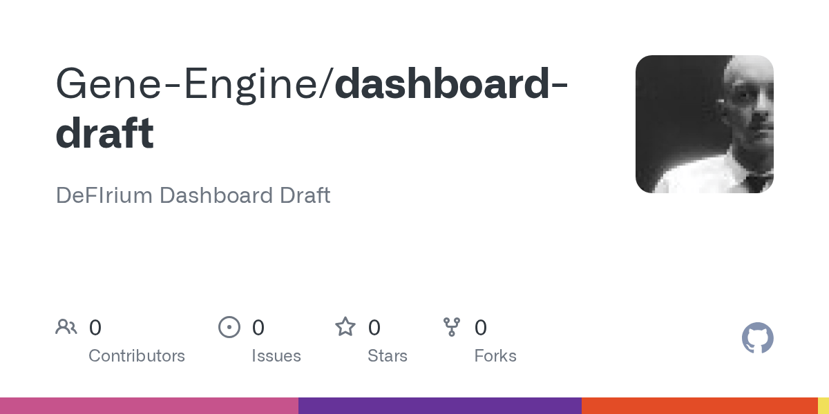 GitHub - Gene-Engine/dashboard-draft: DeFIrium Dashboard Draft
