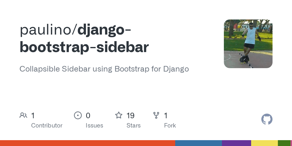 GitHub paulino/djangobootstrapsidebar Collapsible Sidebar using Bootstrap for Django