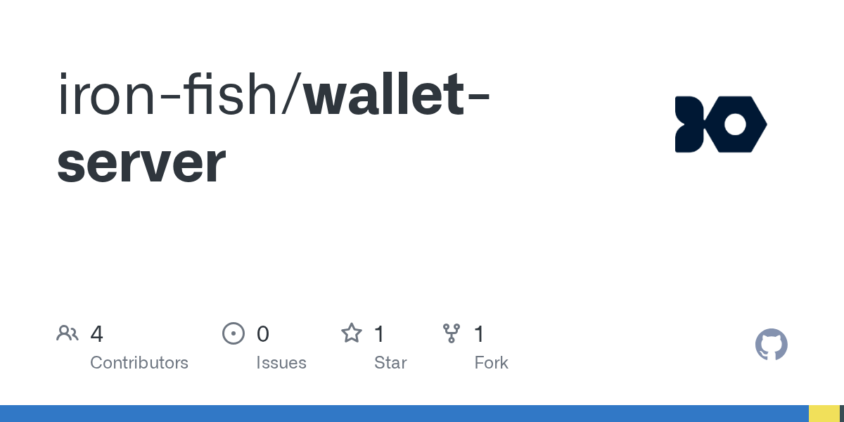 GitHub ironfish/walletserver